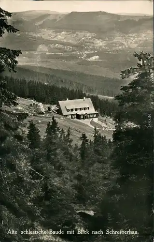 Schreiberhau Szklarska Poręba Blick auf die schlesische Baude 1929 