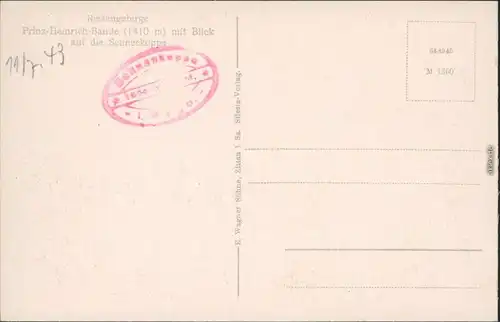 Krummhübel Karpacz Prinz-Heinrich-Baude / Schronisko Księcia Henryka 1943