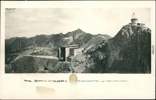 Ansichtskarte Zakopane Seilbahnstation Kasprowy Spitze 1943 
