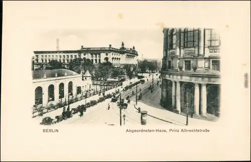 Mitte Berlin  Prinz-Albrecht-Straße Niederkirchnerstrass  1913