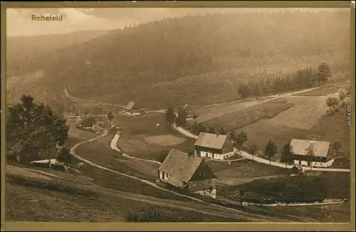 Rehefeld-Altenberg (Erzgebirge) Stadtpartie - Goldrand - Bromogold 1913