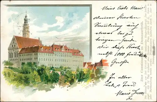 Ansichtskarte Donauwörth Cassianeum 1899
