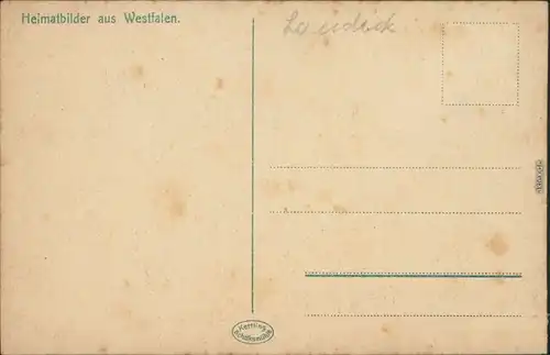 Ansichtskarte  Liedansichtskarte, Heimatbilder aus Westfalen  vv 1911