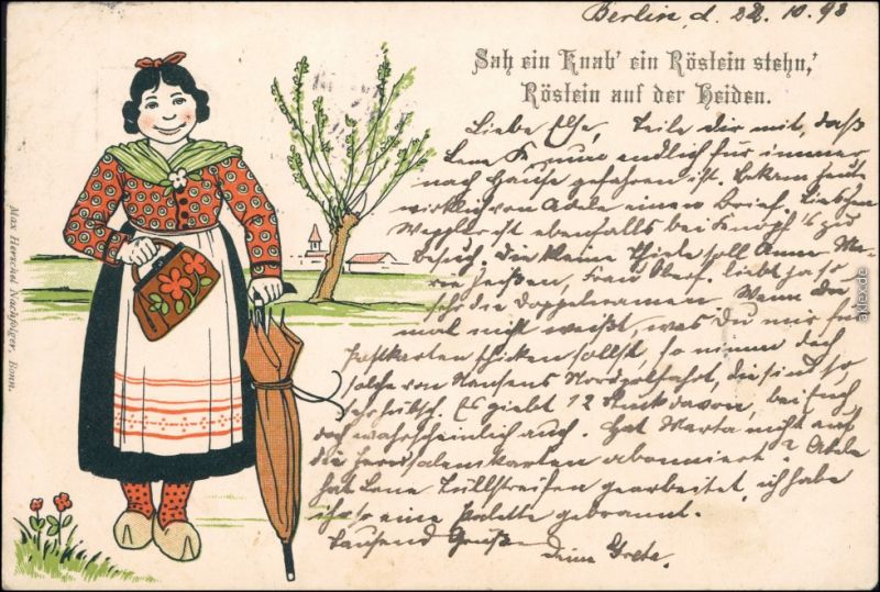 Sah Ein Knab Ein Röslein Stehn Text oldthing.de