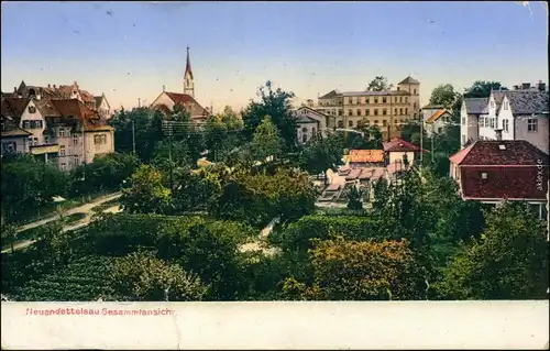 Ansichtskarte Neuen-Dettelsau Blick auf die Stadt 1926