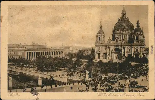 Ansichtskarte Mitte-Berlin Schloßbrücke, Museum, Dom 1926 