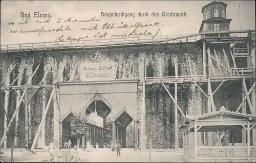 Bad Salzelmen-Schönebeck Hauptdurchgang durch das Gradierwerk 1907 