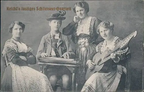 Ansichtskarte Schliersee Reichls lustiges Schlierseer Quartett 1914 