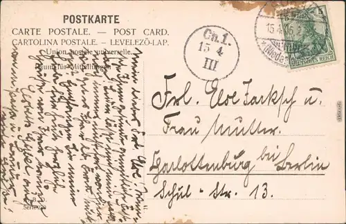 Ansichtskarte  Glückwunsch/Grußkarten: Ostern / Oster-Karten 1906