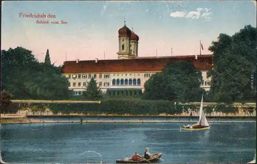 Ansichtskarte Friedrichshafen Schloß vom See 1927 