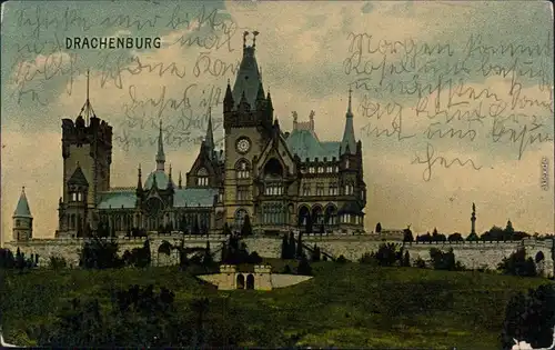 Ansichtskarte Königswinter Partie an der Drachenburg 1911 