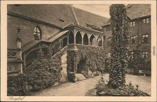 Ansichtskarte Nürnberg Nürnberger Burg - Burghof 1928