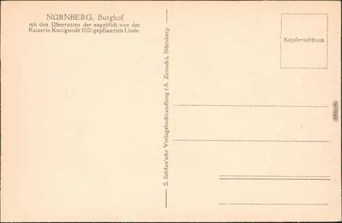 Ansichtskarte Nürnberg Nürnberger Burg - Burghof 1928