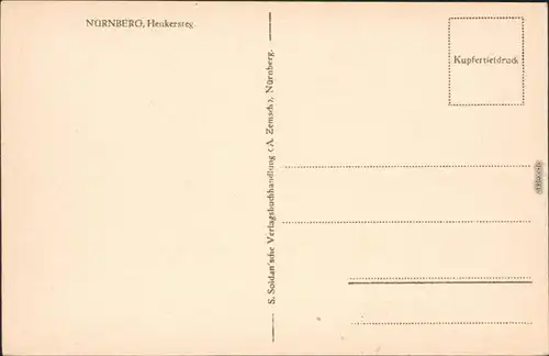 Ansichtskarte Nürnberg Henkersteg 1925