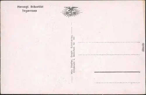 Ansichtskarte Tegernsee (Stadt) Herzogliches Braustübl - Innen 1928 