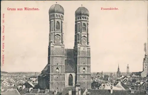 Ansichtskarte München Frauenkirche 1908