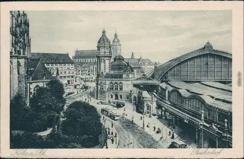 Ansichtskarte Köln Hauptbahnhof 1928