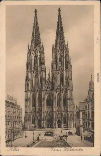 Ansichtskarte Köln Kölner Dom 1928