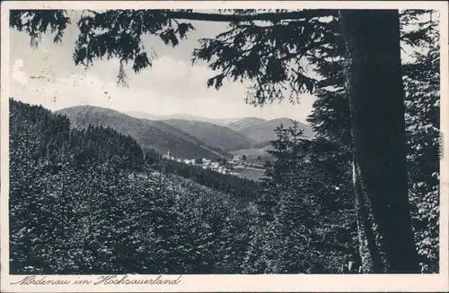 Ansichtskarte Nordenau-Schmallenberg Stadt, Gasthof Gnacke 1934 