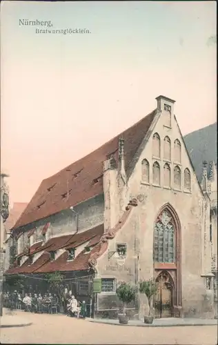 Ansichtskarte Nürnberg Bratwurstglöcklein 1908