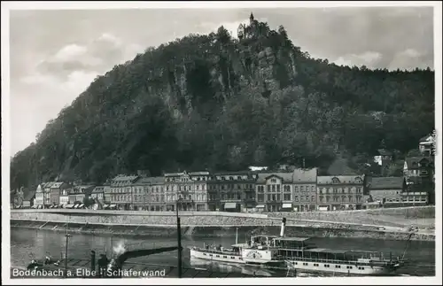 Ansichtskarte Tetschen-Bodenbach Decín Bergschloß Schäferwand 1932