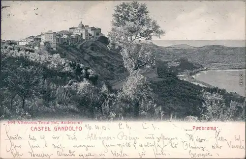Ansichtskarte Castel Gandolfo Castel Gandolfo mit Panorama 1903