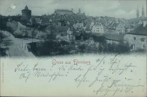 Ansichtskarte Nürnberg Nürnberger Burg 1897