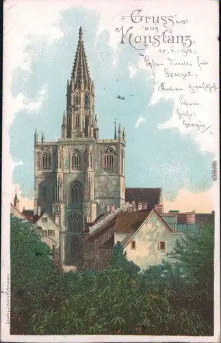 Ansichtskarte Konstanz Kirche 1900