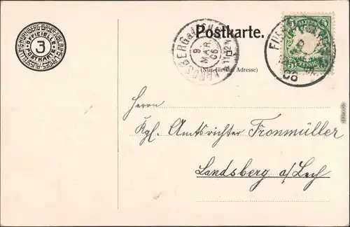Nürnberg Bayerische Jubiläums Landes Ausstellung - Haupteingang 1906