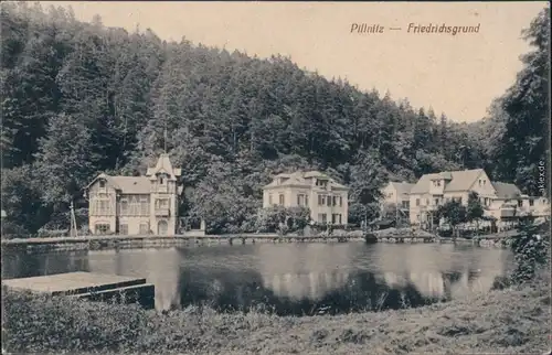 Ansichtskarte Pillnitz Friedrichsgrund 1912