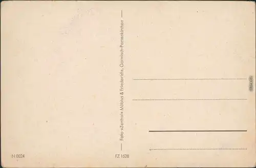 Ansichtskarte Grainau Waxenstein und Zugspitze 1932