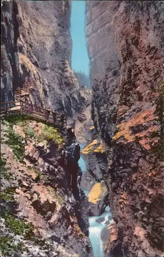 Ansichtskarte Tiefenbach-Oberstdorf (Allgäu) Breitachklamm 1912