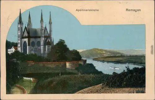Ansichtskarte Remagen Apollinariskirche 1911