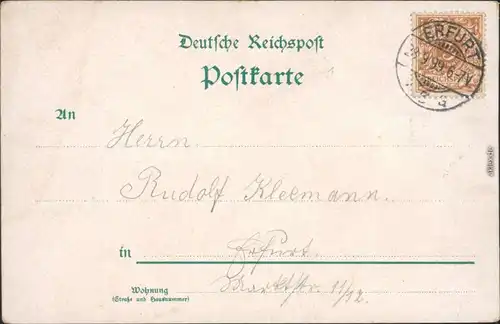 Ansichtskarte Mitte-Berlin Künstlerkarte - Rotes Rathaus 1899