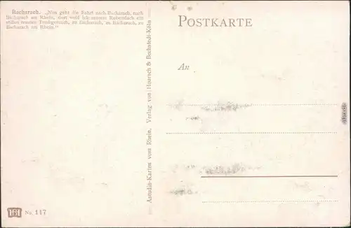 Ansichtskarte Bacharach Panorama-Ansichten Gemälde 1914