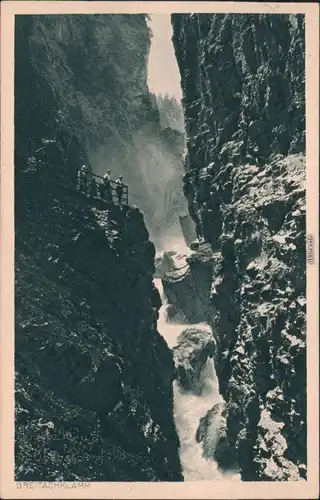 Ansichtskarte Tiefenbach-Oberstdorf (Allgäu) Breitachklamm 1927