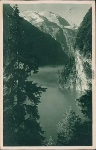 Ansichtskarte Schönau am Königssee Königssee vom Malerwinkel 1934