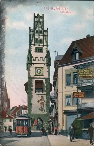 Ansichtskarte Freiburg im Breisgau Schwabentor 1907