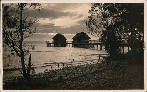 Ansichtskarte Unteruhldingen Pfahlbaumuseum 1934