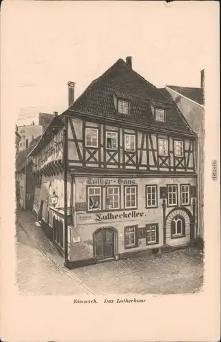 Ansichtskarte Eisenach Lutherhaus 1912