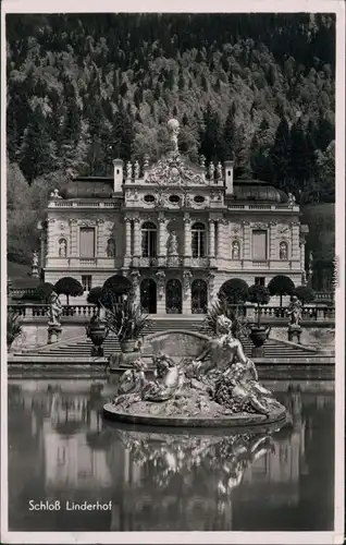 Ansichtskarte Linderhof-Ettal Schloss Linderhof 1938