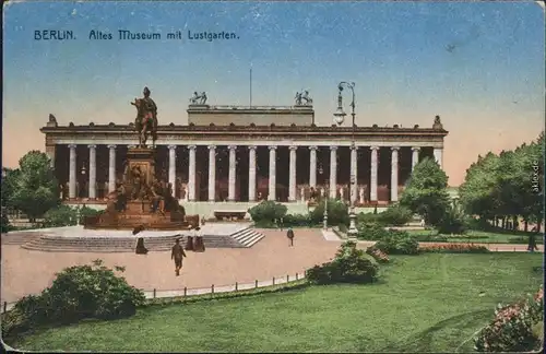 Ansichtskarte Berlin Altes Museum mit Lustgarten 1922