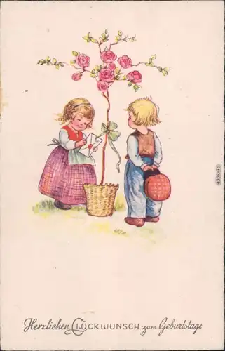  Glückwunsch/Grußkarten: Geburtstag - Kinder, Rosenbaum, Brief 1940