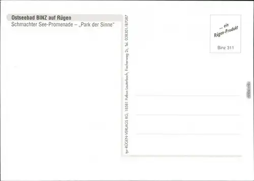 Binz (Rügen) Luftbild: Schmachter See, Promenade, Park der Sinne 1995