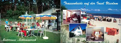 Ansichtskarte Trassenheide Eisterrasse "Schlemmereck", Pension 1995