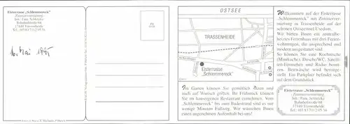 Ansichtskarte Trassenheide Eisterrasse "Schlemmereck", Pension 1995