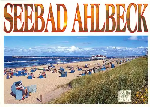 Ansichtskarte Ahlbeck (Usedom) Strand 1995