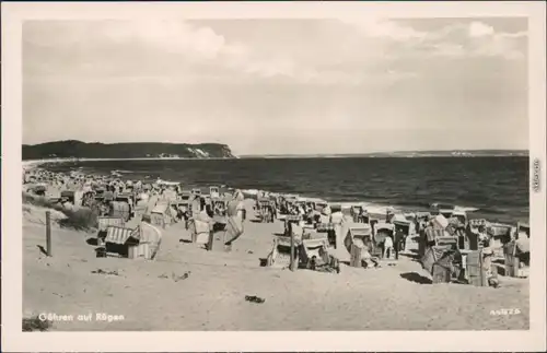 Ansichtskarte Göhren (Rügen) Strand 1953