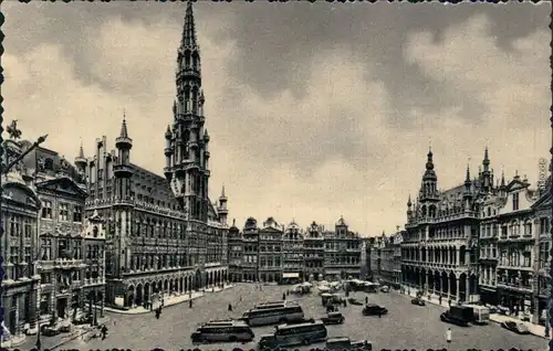 Ansichtskarte Brüssel Bruxelles Grote Markt/Großer Platz 1965