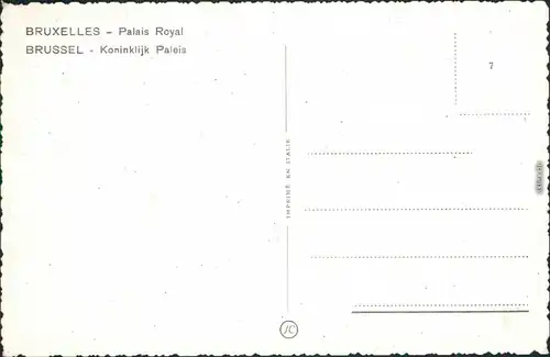 Brüssel Bruxelles Königliche Koninklijk Paleis /Palais Royal/du Roi 1906